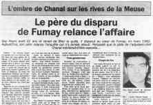 Disparus de Mourmelon - Article sur la disparition de Guy Noyer